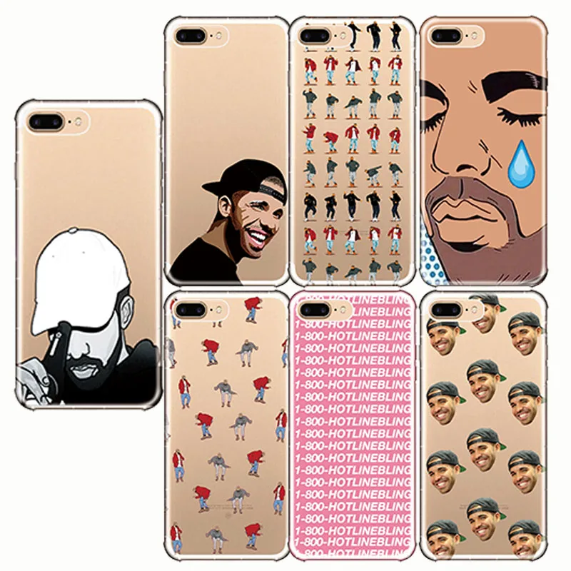 

phone Cover Cases Poor Crying Drake Hotline Bling Soft Silicon Phone Cases Cover for IPhone 6 7 8 Plus 5S SE X 6PLUS XS MAX XR
