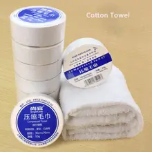 Compressed Towel Hot Casual Mini Compressed Towel Cotton Bath Face Washcloth Travel Reusable Two Size young time travel portable thickening cotton compressed towel white l