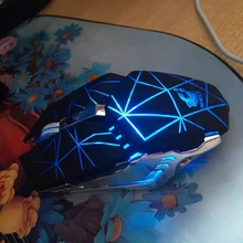 Rechargeable 800/1600/2400 DPI Noiseless Wireless Mouse USB Interface Optical Sensor 10M Mute Gaming Mice For PC Laptop Computer