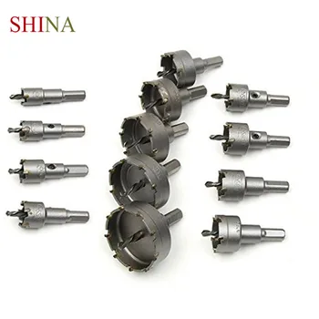 

Shina 13 pcs Carbide 16-53 mm H ole Saw Tip Stainless Steel Borehole Reamer / Metal Hole Drill Set For Home Metalworking Tools