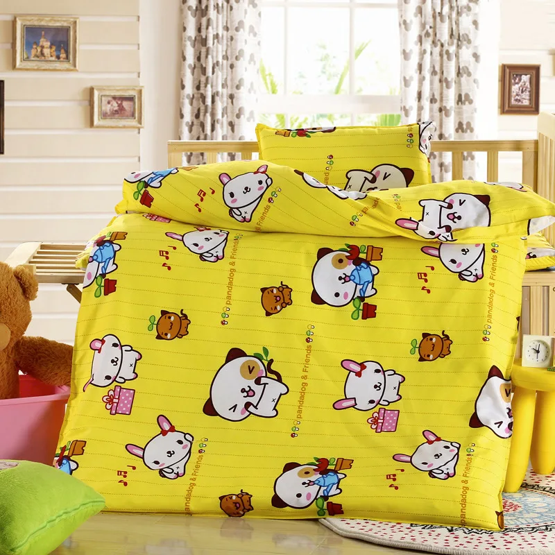 

3PCS Infant Baby Bedding Set For Cot Infant Kids Bedding Set Cotton Baby Crib Bedding Set Quilt Cover Pillow Case CP26