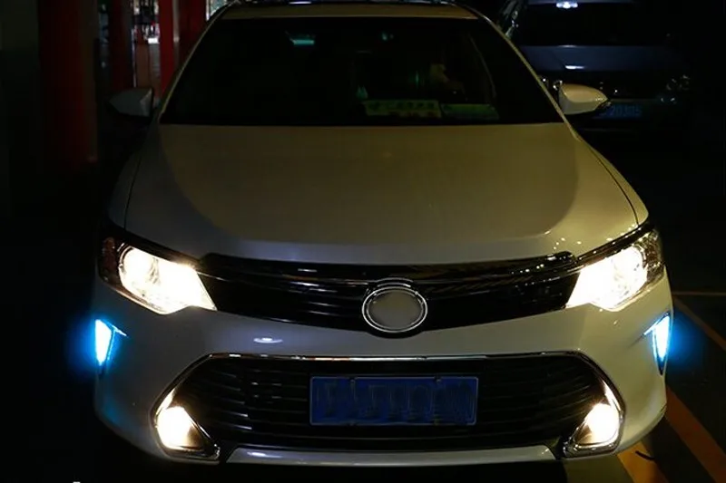 Светодиодные дневные ходовые огни для Toyota Camry поворотник drl автомобильный Стайлинг светильник