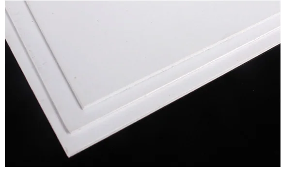 Белый лист ПВХ пластиковая белая пластина размер 100*200 мм толщина 0,5 мм 1 мм