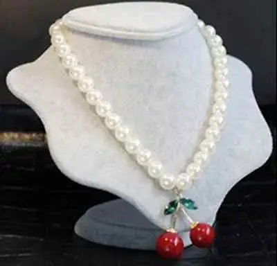 

Free shippingN120 New Betsey cherry fruit series pendant Pearl Necklace
