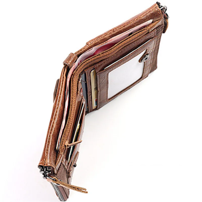 Мужские кошельки из натуральной коровьей кожи в деловом стиле|leather men's wallet|genuine