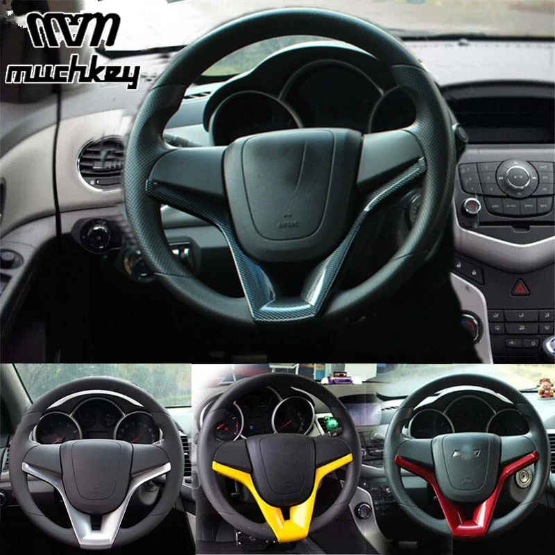 For Chevrolet Cruze Sedan Hatchback 2011-2014 car styling Steering-Wheel Cover Steering Wheel Sticker | Автомобили и мотоциклы