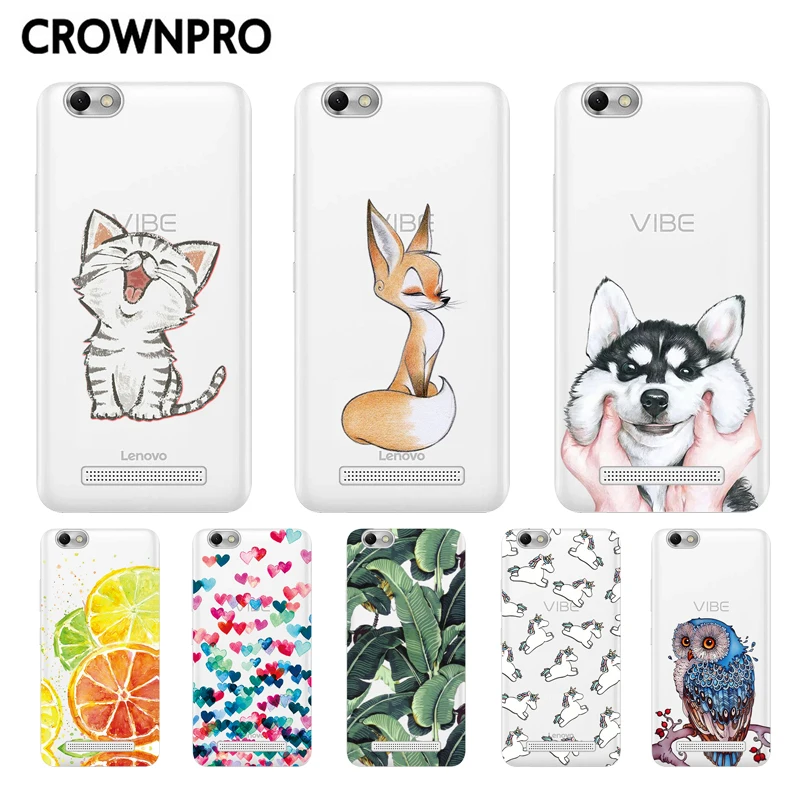 

CROWNPRO Case Lenovo Vibe C A2020 5.0" Soft Silicone Case Cover Back For Lenovo Vibe C A2020 A2020a40 DS A 2020