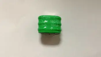 

5pcs/lot 3.6V160mAh= 3.6V150mAh 3.6v 160mah NI-MH Button rechargeable battery with DIP3 leg