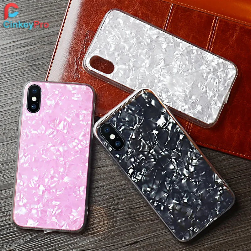 Мрамор в виде ракушки чехол для iPhone X 8 7 6 Plus Силиконовая задняя крышка S ТПУ