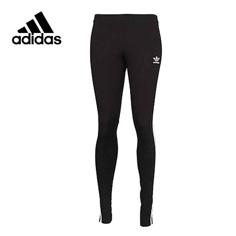 

Adidas Original New Arrival Official Women's Tight Elastic Waist Black Pants Sportswear AJ8156