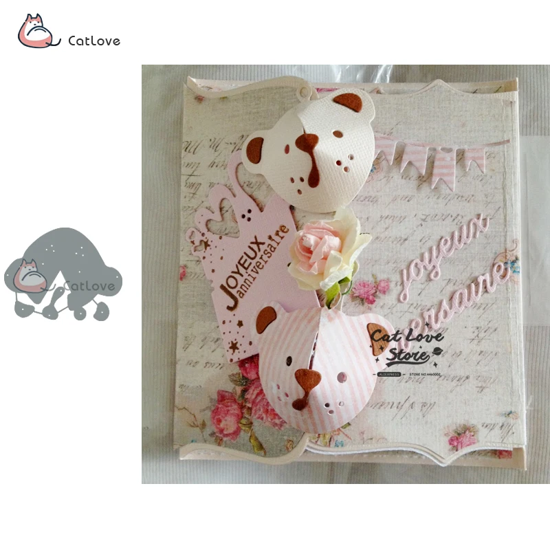 

Teddy Bear Animal Metal Cutting Dies Stencils For DIY Scrapbooking Paper Card Decorative Craft Dies Embossing Die Cuts New 2019