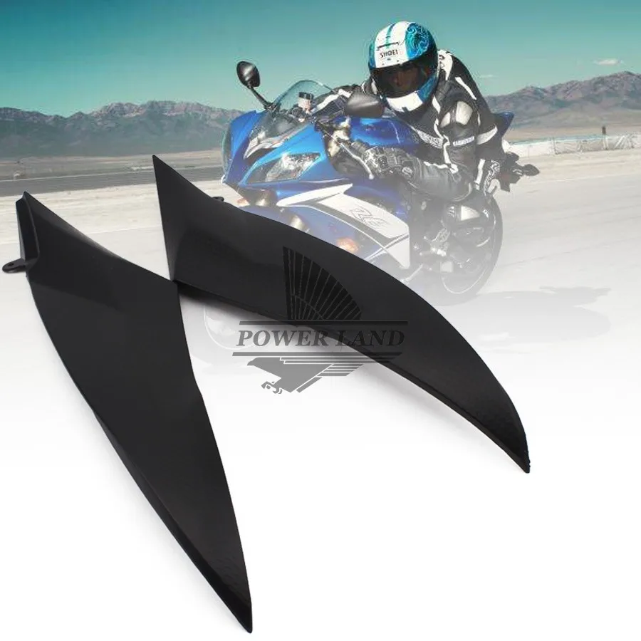 

For Yamaha YZF R6 2006 2007 Motorcycle Accessories Sticker Black Plastic Gas Tank Side Trim Insert Cover Panel Fairing Cowl L+R