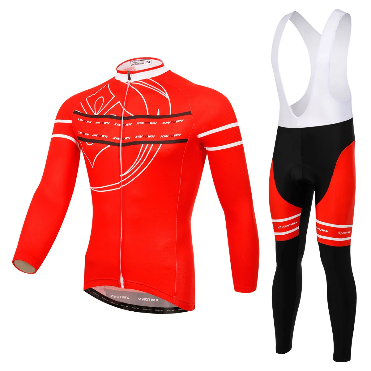 

BOODUN Ling Light Red Cycling Wear Straps Long Sleeve Suit Bicycle Serve Catch Down Windbreak Keep Warm Function Underwear