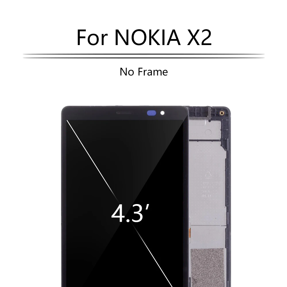 4 3 &quotSinbeda для NOKIA X2 ЖК дисплей сенсорный экран с рамкой Nokia дигитайзером сборки