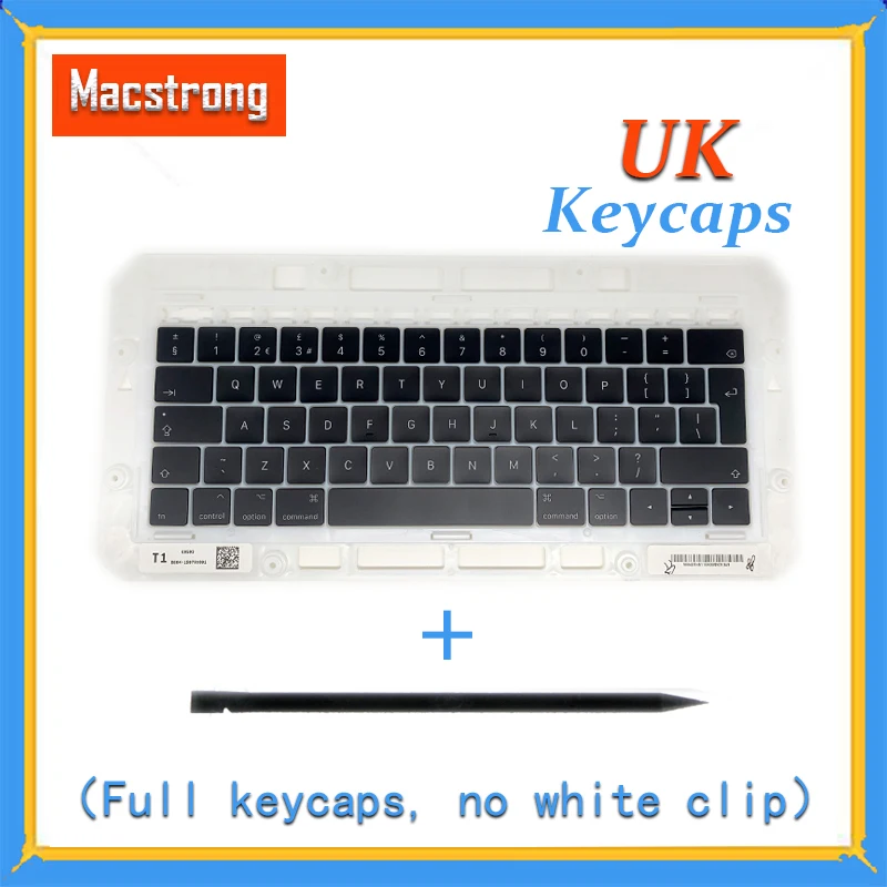 New Original A1706 A1707 A1708 UK Keycaps For font b Macbook b font Pro Air Retina