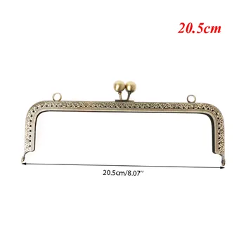 

JAVRICK 1Pc DIY Purse Handbag Coins Bags Metal Kiss Clasp Lock Frame DIY Craft 10.5cm/12.5CM/15CM/18CM/20.5CM