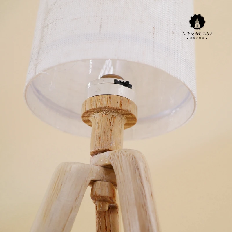 1/6 Scale Dollhouse Floor Lamp Mini Furniture Doll House Standard Lamp Modern Style Dolls House Kits