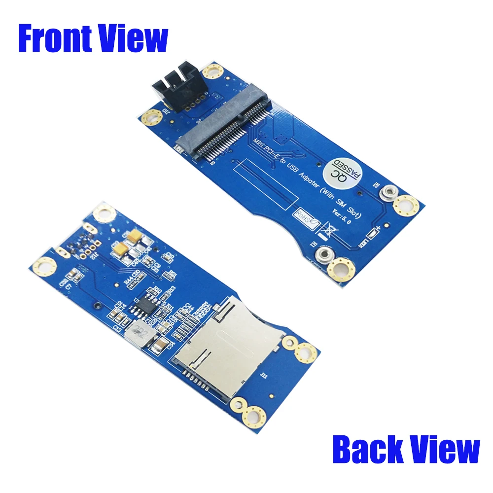 Адаптер PCIE Mini PCI Express на USB переходник слот для SIM карты модуль WWAN/LTE с 9 контактным