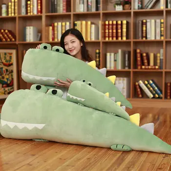 

55cm/70cm/100cm Cartoon Long Crocodile Plush Pillow Cushion Crocodile Plush Toys Home Decoration Birthday Gifts Girls Gifts