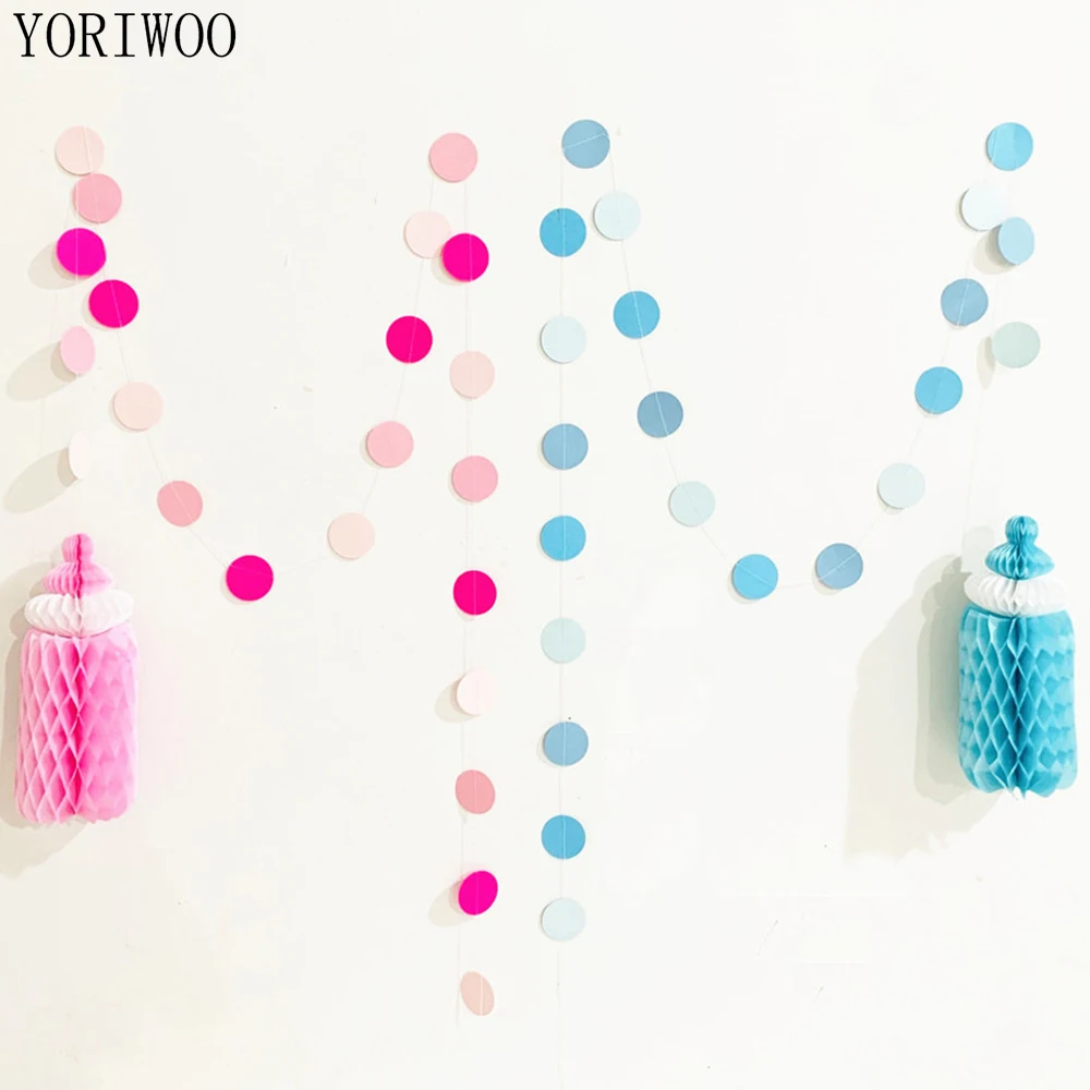 

YORIWOO Baby Bottle Child Honeycomb My 1st Birthday Party Decorations Kids Oh Baby Shower Boy Or Girl Babyshower Gender Reveal