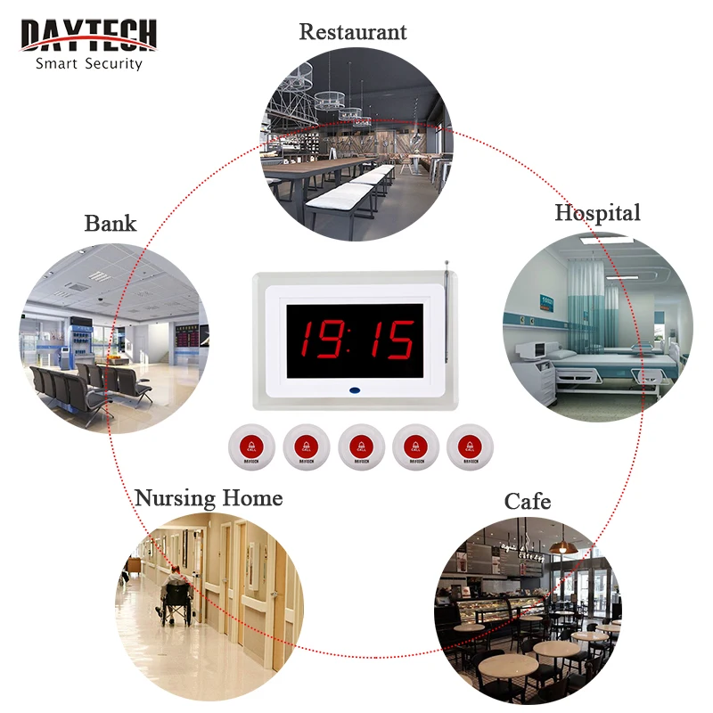 Пейджер DAYTECH Coaster пейджинговый передатчик для создания очереди в ресторан