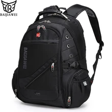 Baijiawei 15 “notebook computer laptop mochilas mochilas packsack mochila hombres bolsas de viaje marca de diseño mochila escolar