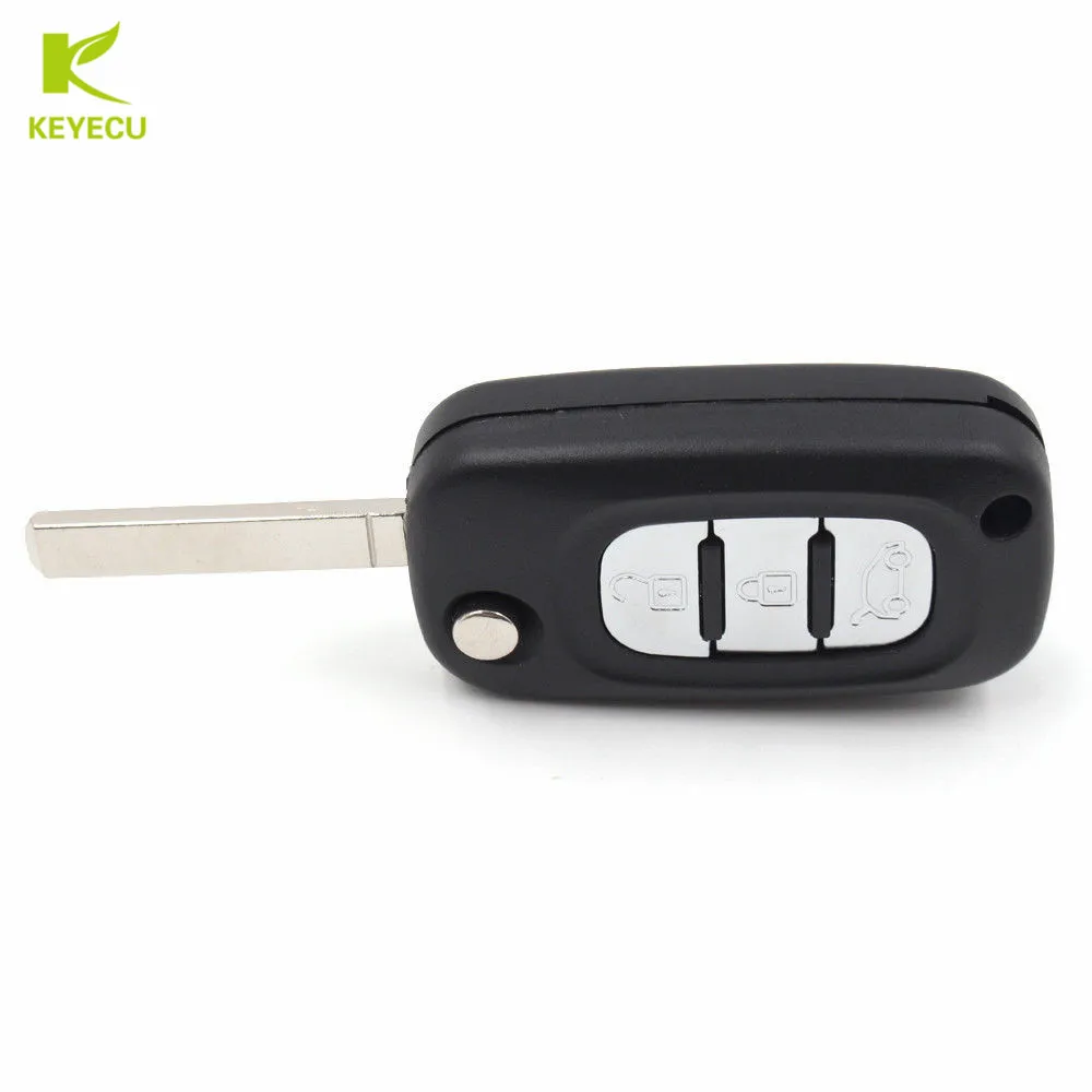 Брелок KEYECU с дистанционным управлением 3 кнопки 433 МГц PCF7961 для Renault Scenic III Megane Fluence