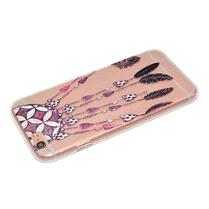 cute cartoon glitter silicone case iphone 5 6 s 7 plus (32)