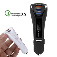 3.1A USB Автомобильное зарядное устройство адаптер QC3.0 быстрое автомобильное USB зарядное устройство мобильный телефон USB Автомобильное зарядное устройство автоматическая зарядка 3 порта для iPhone samsung htc
