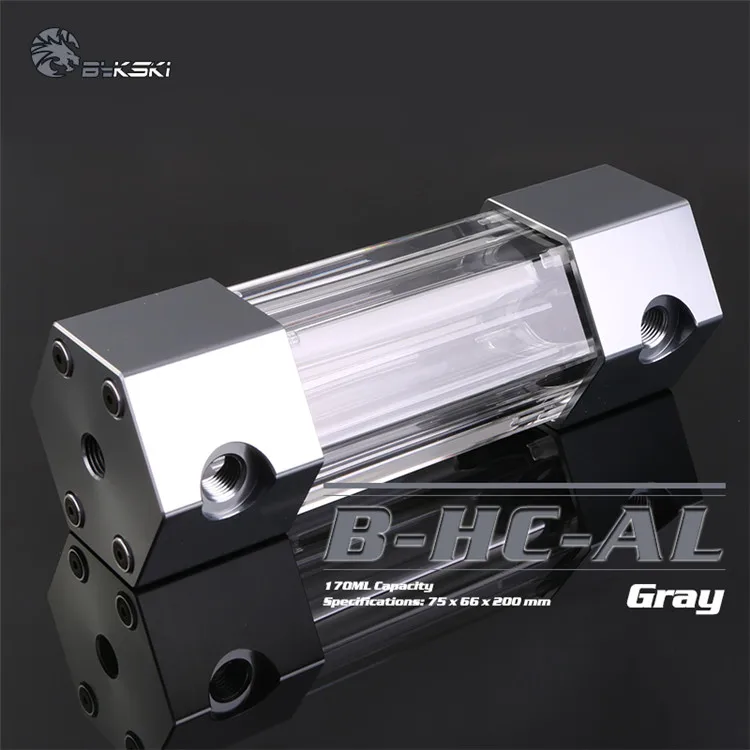 

Grey Original Bykski B-HC-AL hexagon PMMA PC Computer watercooling cooler block Reservoirs Water tank 160mm,200MM Stock