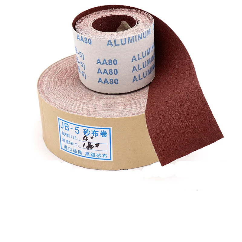 Fino Rollo De Tela Esmeril /> 36 pies 120 Grit 1 pulgadas de ancho 4 ft Ali óxido Lijado