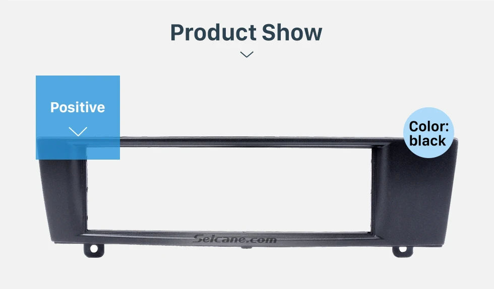 Seicane Top quality 1Din 2007 BMW 3 Car Radio Fascia DVD player Frame Trim Installation Decorated Panel Kit