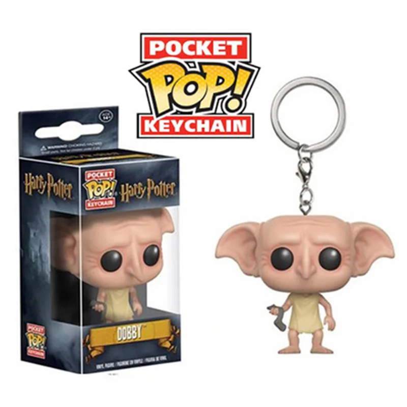 

Funko POP Anime Harri Potter DOBBY kids toys Keychain pvc action Figure Collection model Toys for children gift With Retail Box