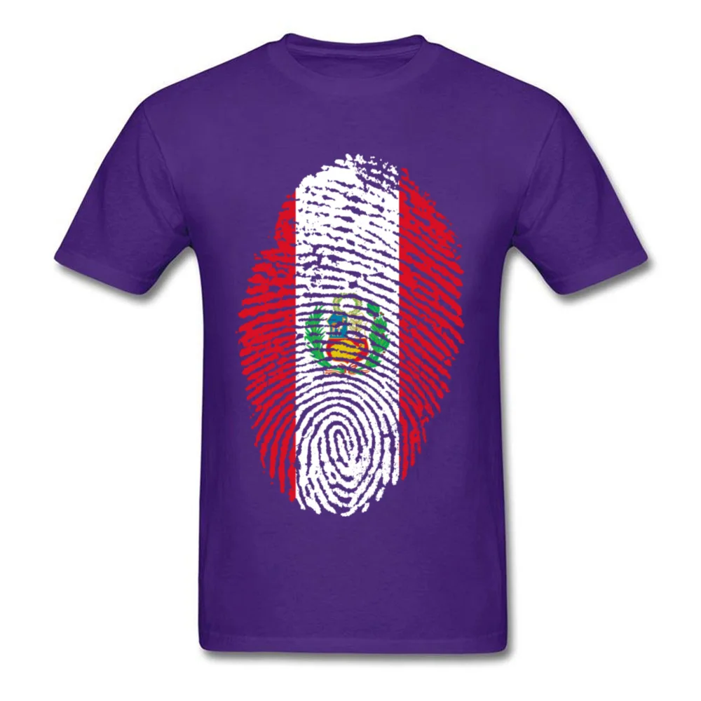 Peru Flag Fingerprint_purple