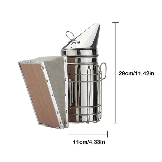 8 Az 1 -Ben Méhészeti Szerszámkészlet Készlet Rozsdamentes Acél Méhészítő Méhek Hive Dohányzó Méh Dohányos Kefe -Kaparó Berendezések - Image 3