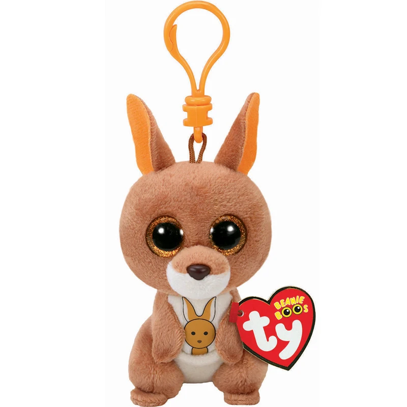 Ty Beanie Boos Big Eyes Plush Keychain Toy Doll Fox Owl Dog Unicorn Penguin Giraffe Leopard Monkey Dragon 4\