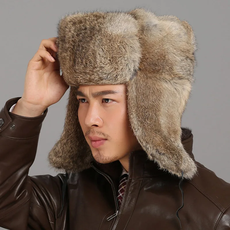 New Russian Trapper Hat For Men Genuine 