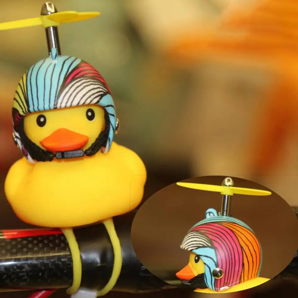 Bicycle Bell Broken Wind Duck Mtb Road Bike Moto Riding Light Cycling Small Yellow Duck Helmet Child Horn Bicycle Accessories