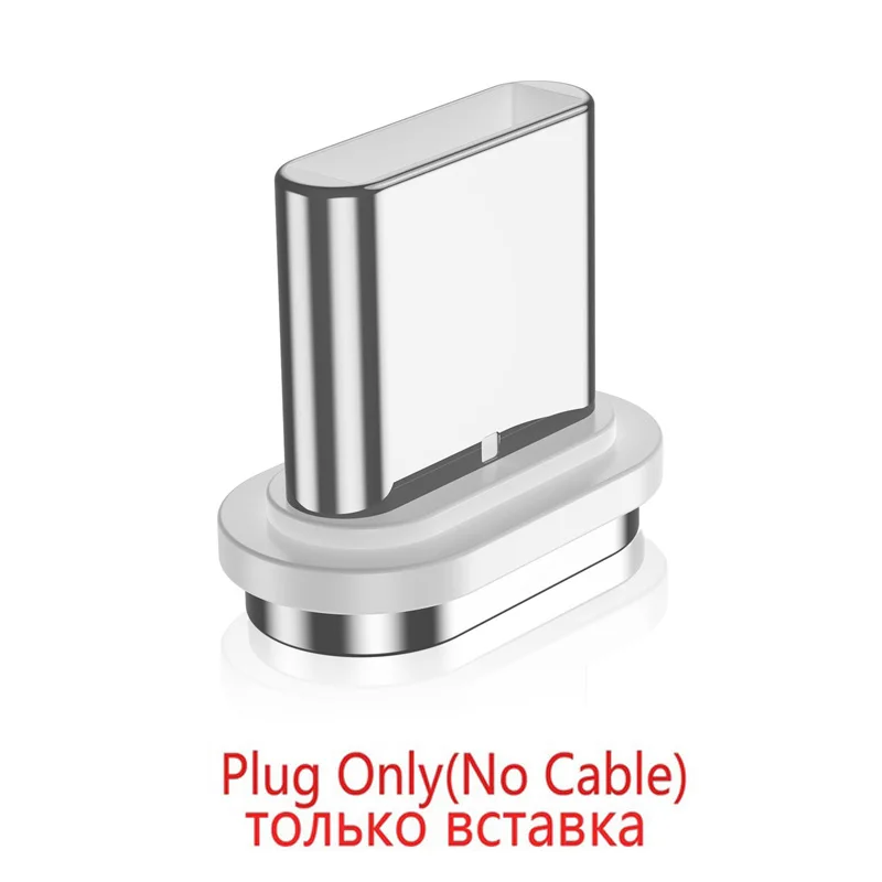 USLION 3A Магнитный кабель usb c Micro type C кабель для быстрой зарядки type-C магнитное зарядное устройство для samsung xiaomi 90 градусов для iPhone X - Цвет: Only plus no wire