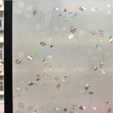 Горячая Распродажа 90*100 см/лот 3D Лазерная Матовая декоративная стеклянная оконная пленка съемные наклейки без клея ПВХ CZ015