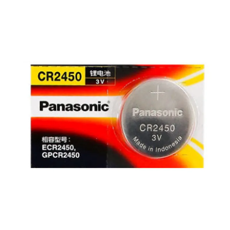 

1PCS New Original Panasonic CR2450 CR 2450 3V Lithium Button Cell Battery Coin Batteries For Watches,clocks,hearing aids