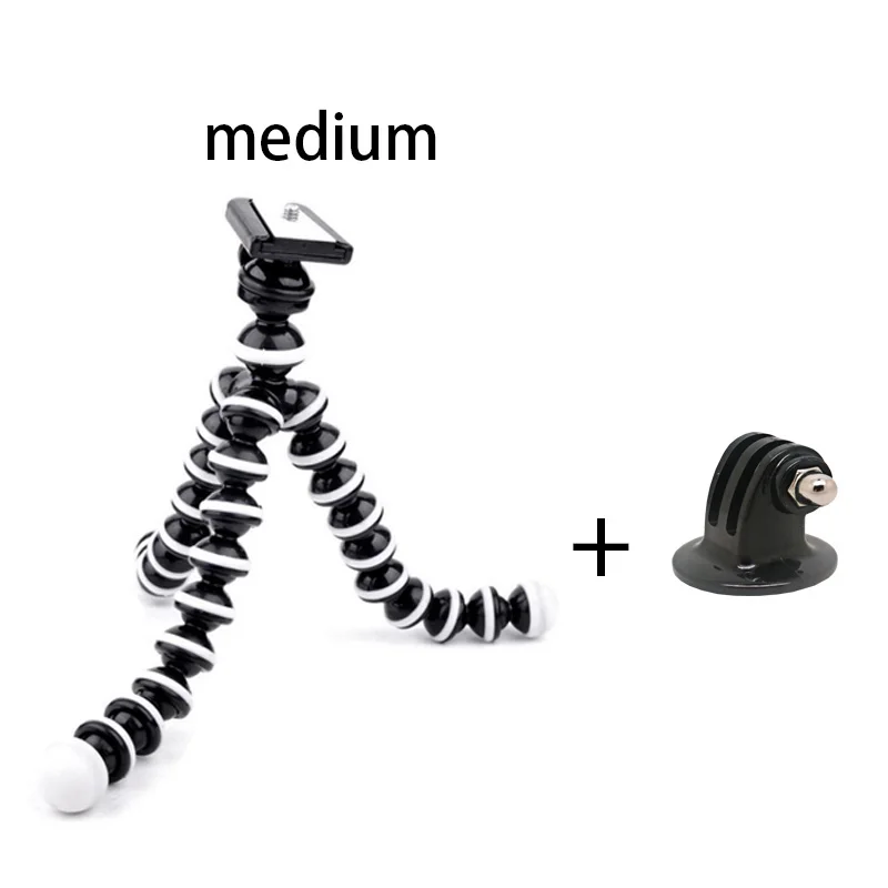 Для Gopro Octopus Гибкий штатив подставка для SJCAM eken XIAOMI YI камера цифровой DV мобильный телефон Портативный Гибкий мини штатив - Цвет: medium