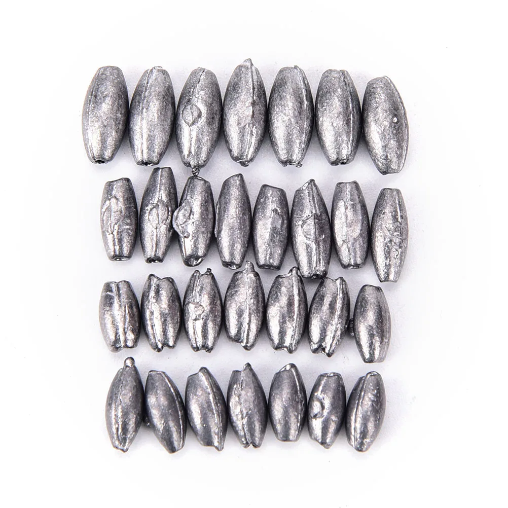 

High Quality Fishing Lead Egg Sinker Slip Sinker Weight 1g/0.8g/0.6g/0.5g 100pcs