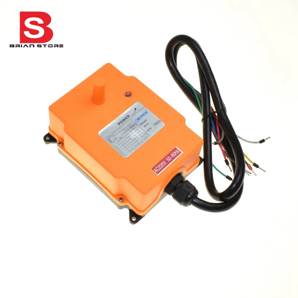 US $60.25 6 Channels 1 Transmitter 1 Speed Control Hoist Crane Radio Remote Control System