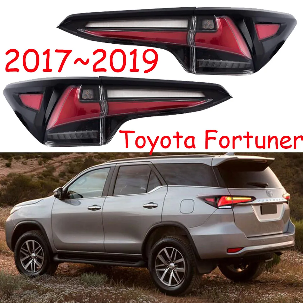 

dynamic Video Car Styling for Fortuner Taillights 2017~2019year for Fortuner LED Tail Lamp+Turn Signal+Brake+Reverse light