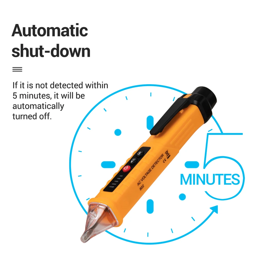 Tester Pencil Testing Circuit Breakers Wall Sockets Pen Style VD802 Non-contact AC Voltage Detector Tester Electric Indicator