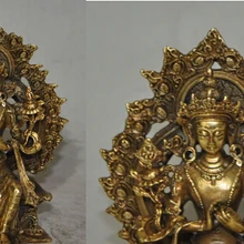 Bi003862 тибет буддизм бронзовый свинка kwanyin гуаньинь бодхисаттвы богиня тара базы статуя