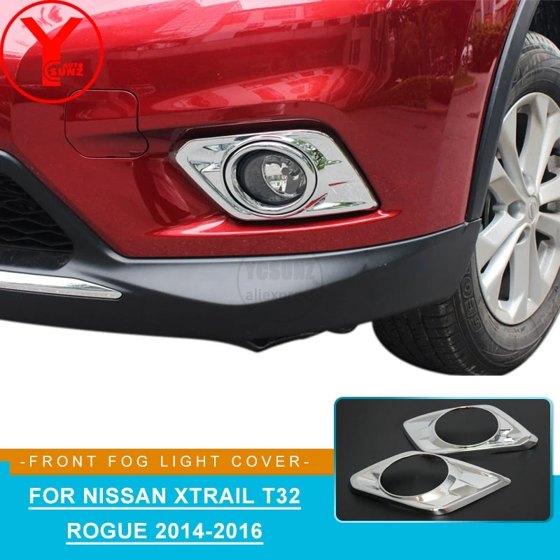 2014 2016 ABS chrome front fog light cover For NISSAN xtrail x trail X