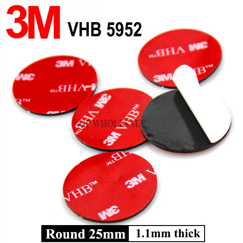 25mm Round 3M VHB 5952 thickness 1.1mm foam tape acrylic adhesive