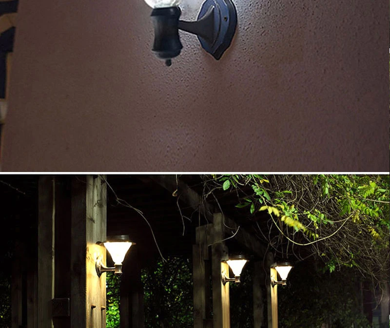 Sensor de Rua ao ar Luzes de Energia da Bateria Solar 32 Leds Jardim Arandela Lâmpadas Livre Lanterna Luminaria 2 Pçs Led Luz 20 Lâmpadas solares